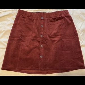 Torrid NWT 1X (14-16) Corduroy Miniskirt